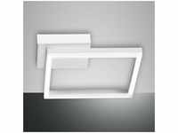 Fabas Luce Bard Wandleuchte LED 1x22W Metall- und Methacrylat Weiss