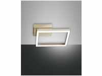 Fabas Luce Bard Wandleuchte LED 1x22W Metall- und Methacrylat Gold...
