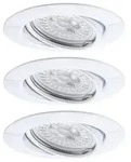 LED Einbauleuchte 3-Step-Dim Base Basisset schwenkbar rund 90mm 20&deg; GU10 3x5W