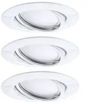 LED Einbauleuchte Base Basisset schwenkbar rund 90mm 20&deg; GU10 3x5W 3x350lm 230V