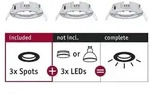 Einbauleuchte Choose Basisset starr IP44 rund 78mm max. 3x10W dimmbar Chrom