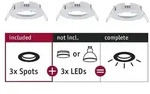 Einbauleuchte Choose Basisset starr IP44 rund 78mm max. 3x10W dimmbar Wei&szlig; matt