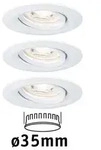 LED Einbauleuchte Nova Mini Coin Basisset schwenkbar rund 66mm 15&deg; Coin 3x4W 3x310lm