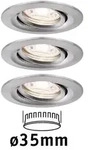 LED Einbauleuchte Nova Mini Coin Basisset schwenkbar rund 66mm 15&deg; Coin 3x4W 3x310lm