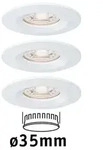 LED Einbauleuchte Nova Mini Coin Basisset starr IP44 rund 65mm Coin 3x4W 3x310lm 230V