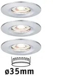 LED Einbauleuchte Nova Mini Coin Basisset starr IP44 rund 65mm Coin 3x4W 3x310lm 230V