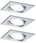 LED Einbauleuchte Nova Plus Coin Basisset schwenkbar eckig 84x84mm 50&deg; Coin 3x6W