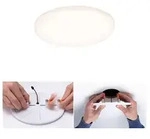 VariFit LED Einbaupanel Veluna IP44 rund 125mm 3000K Satin