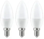 Standard 230V LED Kerze E14 3er-Pack 3x250lm 3x3,5W 2700K Opal