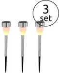 Solarleuchte Edelstahl, 3Xled Solarleuchte Edelstahl, 3X Led