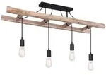 Globo 15348-4D Irmgard Deckenleuchte Holz Naturfarben, 4X E27