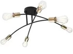Globo 54003-6 Sarini Deckenleuchte Metall Schwarz, 6X E27