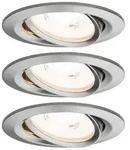 Premium LED Einbauleuchte Coin Basisset schwenkbar rund 84mm 50&deg; Coin 3x6,3W 3x430lm