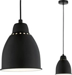 Neordic Pendelleuchte Hilla E27 max. 40W Schwarz dimmbar Metall