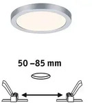 VariFit LED Einbaupanel Areo IP44 rund 118mm 3000K Chrom matt