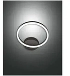 Fabas Luce Giotto Wandleuchte LED 1x18W Metall- und Methacrylat Schwarz