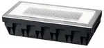 Solar LED Bodeneinbauleuchte Box IP67 2700K 7,5lm Edelstahl Klar