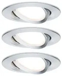 LED Einbauleuchte Nova Plus Coin Basisset schwenkbar rund 84mm 50&deg; Coin 3x6W 3x470lm