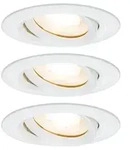 LED Einbauleuchte Nova Plus Basisset schwenkbar IP65 rund 93mm 30&deg; GU10 3x7W 3x460lm