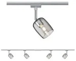 URail Schienenspot Blossom Basisset G9 max. 4x10W dimmbar 230V Chrom matt Chrom