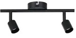 Deckenstrahler Carolina GU10 230V max. 2x10W dimmbar Schwarz matt