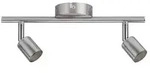 Deckenstrahler Carolina GU10 230V max. 2x10W dimmbar Nickel matt
