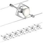 Seilsystem Mac II Basisset GU5,3 max. 7x10W dimmbar 230/12V Chrom matt
