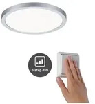 VariFit LED Einbaupanel 3-Step-Dim Areo IP44 rund 175mm 4000K Chrom matt dimmbar