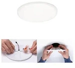 VariFit LED Einbaupanel Veluna IP44 rund 125mm 4000K Satin