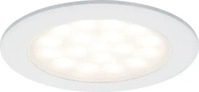 LED M&ouml;beleinbauleuchten Spiegelschrank rund 65mm 2x2,5W 2x180lm 230/12V 3000K Wei&szlig;