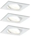 LED Einbauleuchte Nova Coin Basisset schwenkbar eckig 84x84mm 50&deg; Coin 3x6W 3x470lm