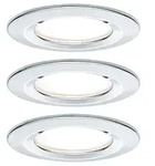 LED Einbauleuchte Nova Basisset starr IP44 rund 78mm GU10 3x6,5W 3x460lm 230V 2700K