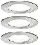 LED Einbauleuchte Nova Basisset starr IP44 rund 78mm GU10 3x6,5W 3x470lm 230V 4000K