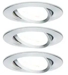 LED Einbauleuchte 3-Step-Dim Nova Basisset schwenkbar rund 84mm 50&deg; GU10 3x6,5W