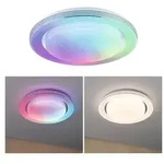 LED Deckenleuchte Rainbow mit Regenbogeneffekt RGBW+ 1600lm 230V 22W dimmbar Chrom