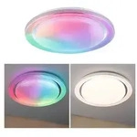 LED Deckenleuchte Rainbow mit Regenbogeneffekt RGBW+ 2800lm 230V 38,5W dimmbar Chrom