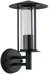 Au&szlig;enwandleuchte Classic IP44 173mm max. 15W 230V Dunkelgrau Metall Glas