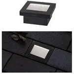 Solar LED Bodeneinbauleuchte Domenic IP67 3000K 80x80mm Schwarz