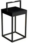 PortofinoLED Solar/USB-Laterne schwarz, dimmbar, Dammerungs
