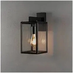Carpi Wandl. E27 schwarz up/down mit klarem Glas