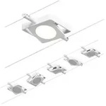 CorDuo LED Seilsystem MacLED Basisset 5x250lm 5x4,5W 3000K 230/12V Wei&szlig; Chrom