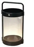 Crotone LED Solar/USB-Laterne schwarz, dimmbar, Dammerungs