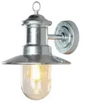 Napoli Wandl. E27 galvanisiert klares Glas