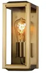 Carpi Wandl. klein E27 Messing mit klarem Glas