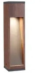 Pollerleuchte Trabia IP44 eckig 400mm 3000K 3,5W 230lm 230V 38&deg; Holz GU10 Holz