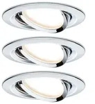 LED Einbauleuchte 3-Step-Dim Nova Basisset schwenkbar rund 84mm 50&deg; GU10 3x6,5W