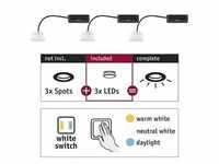 LED Modul Einbauleuchte Choose Coin 3er-Set White Switch rund 51mm Coin 3x6,5W