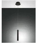 Fabas Luce Prado Pendelleuchte LED 1x 6.5W Metall- und Methacrylat Schwarz