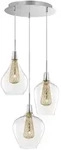 Nova Luce 1500202803 Filo G9 Pendelleuchte Gold, Transparent, Chrom