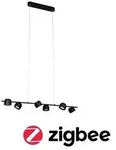 LED Pendelleuchte Smart Home Zigbee Puric Pane 6x6W Schwarz